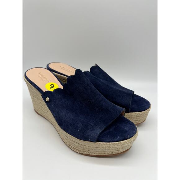 Kate Spade Toby Wedges Women's Espadrille Blue Sandal Size 9📦 - Picture 4 of 12